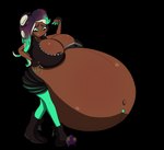 areola areola_slip belly big_belly big_breasts breasts dark_body dark_skin female huge_belly huge_breasts hyper hyper_belly hyper_pregnancy navel navel_piercing piercing pregnant pregnant_female pregnant_humanoid simple_background solo thick_thighs transparent_background wide_hips wakingslime nintendo splatoon marina_(splatoon) cephalopod humanoid marine mollusk octarian octoling 2020 absurd_res alpha_channel cel_shading colored digital_media_(artwork) hi_res shaded unavailable_at_source