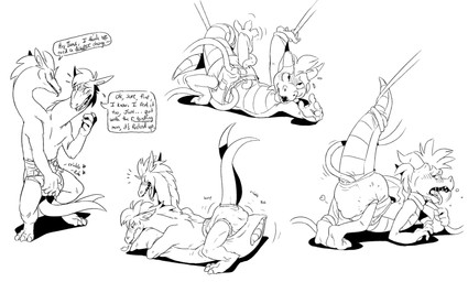 2_heads 2_tails anthro biped blush clothed clothing dialogue diaper diaper_humping diaper_only heart_symbol horn male masturbation membrane_(anatomy) membranous_wings multi_head multi_tail open_mouth pillow plant restrained sharp_teeth simple_background soiled_diaper solo sound_effects speech_bubble tail teeth tentacles text toony topless unclean_diaper used_diaper vines wearing_diaper white_background wings crackajackin activision mythology spyro_the_dragon ianus_and_janus spyro dragon mythological_creature mythological_scalie scalie 2017 black_and_white digital_media_(artwork) english_text hi_res monochrome