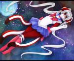 anthro clothed clothing cosplay female hair long_hair looking_at_viewer magical_girl_outfit solo white_hair wide_hips priincessu sailor_moon_(series) felid mammal