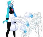 ambiguous_gender balls big_balls big_penis biped bodily_fluids cum cum_everywhere duo embarrassed excessive_cum excessive_genital_fluids genital_fluids genital_raphe genitals huge_balls huge_penis humanoid_genitalia humanoid_penis hyper hyper_balls hyper_genitalia hyper_penis male male/ambiguous male_humanoid messy penis piercing premature_ejaculation raphe_(anatomy) scrotal_raphe size_difference small_glans standing allenhara nintendo pokemon gardevoir generation_3_pokemon humanoid pokemon_(species) absurd_res hi_res