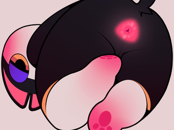 anthro anus butt looking_at_viewer looking_back male paws raised_tail rear_view solo tail nulldjqtdma animal_crossing nintendo punchy_(animal_crossing) domestic_cat felid feline felis mammal 4:3 absurd_res hi_res