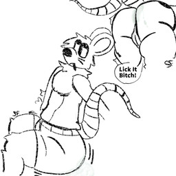 alternative_fashion anal anthro backsack balls bent_over big_balls big_butt bodily_fluids butt cocky degradation dominant dominant_male drugs emo fluffy forced forced_rimming forcing genitals long_tail male male/male marijuana moobs musk oral profanity rimming rubbing_butt sex sitting smoking smoking_marijuana solo sweat sweaty_butt tail taunting text thick_thighs wide_hips otter_evil animal_humanoid humanoid mammal mammal_humanoid murid murine rat rodent rodent_humanoid 1:1 absurd_res english_text hi_res