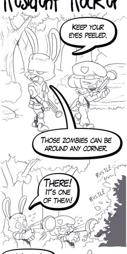 anthro dialogue electric_guitar female group guitar male mask musical_instrument plant plucked_string_instrument speech_bubble string_instrument text tree trio nauyaco forestdale adam_summers_(forestdale) jake_noel_(forestdale) sora_jeon_(forestdale) avian bird canid canine canis deer hybrid lagomorph leporid mammal oscine passerine rabbit sparrow wolf absurd_res comic english_text hi_res long_image tall_image