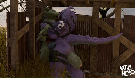 anthro anus big_penis bodily_fluids claws clothing duo embarrassed foreskin french_kissing genitals green_body huge_penis hyper hyper_genitalia hyper_penis kissing larger_sub male male/male musky_penis open_mouth penis puffy_anus purple_body selfcest size_difference solo square_crossover submissive sweat tail nathyness sound_warning epic_games fortnite hybrid_(fortnite) lizard reptile scalie 3d_(artwork) 3d_animation animated digital_media_(artwork) hi_res short_playtime sound video
