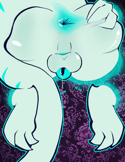 ambiguous_gender anthro anus anus_focus balls big_butt bodily_fluids butt chastity_cage chastity_device claws dripping genital_fluids genitals herm intersex leaking_precum long_tail nude penis precum precum_drip presenting presenting_hindquarters rear_view solo spread_anus spreading stretched_anus tail through_wall white_body slushieverses neon_(slushieverses) alligator alligatorid crocodilian ghost lizard reptile scalie spirit absurd_res digital_media_(artwork) hi_res wallpaper