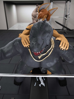 abs after_orgasm anal anal_penetration anthro anthro_on_anthro anthro_penetrated anthro_penetrating anthro_penetrating_anthro anthro_penetrating_male anus backsack ball_slap balls balls_deep barazoku being_watched bent_over biceps big_butt big_penis black_stripes bodily_fluids bouncing_balls bouncing_butt bouncing_pecs bouncing_penis brown_hair bubble_butt butt butt_jiggle butt_physics chain_necklace cum erection exercise exhibitionism eyes_closed foreskin from_behind_position fur genital_fluids genitals grey_body grey_scales group gym hair half-closed_eyes hands_on_shoulders humanoid_genitalia humanoid_penis inside interspecies jewelry jiggling larger_anthro larger_male larger_penetrated larger_sub looking_at_another looking_at_sex looking_pleasured male male/male male_penetrated male_penetrating male_penetrating_anthro male_penetrating_male moan multicolored_body multicolored_fur multiple_angles muscular muscular_anthro muscular_arms muscular_bottom muscular_male muscular_on_muscular muscular_thighs muscular_top narrowed_eyes necklace necklace_only nude nude_anthro nude_male open_mouth orange_body orange_fur pecs penetration penile penile_penetration penis penis_in_ass perineum public public_nudity public_sex scales sex sexercise size_difference slap small_top_big_bottom smaller_anthro smaller_male spread_legs spreading striped_body striped_fur stripes submissive tail tail_motion tan_body tan_fur teeth thrusting top_hole trio weightlifting white_body white_fur workout chopanther conditional_dnp sound_warning leodamodeler_(modeler) okamical_(modeler) epic_games fortnite thunder_(fortnite) canid canine felid feline mammal scalie 3:4 3d_(artwork) 3d_animation animated digital_media_(artwork) long_playtime sound video voice_acted