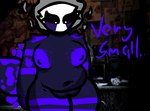 anthro big_breasts breasts eyeliner female freckles fur genitals machine magic makeup navel nipples nude pussy simple_background solo tail text uulitch five_nights_at_freddy's five_nights_at_freddy's_2 scottgames marionette_(fnaf) rub_puppet animatronic robot digital_media_(artwork) hi_res