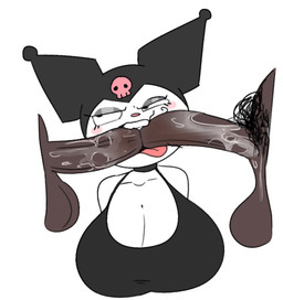 annoyed anthro balls big_breasts black_clothing black_eyeshadow black_topwear bodily_fluids breasts brown_body brown_penis brown_skin clothing dark_body dark_eyelids dark_eyeshadow dark_penis dark_skin double_fellatio double_oral double_penetration eye_roll eyeshadow faceless_character faceless_male fellatio female genitals group hat headgear headwear human_on_anthro interspecies just_taking_it makeup male male/female oral penetration penile penis pink_skull pubes pubes_in_mouth saliva saliva_on_penis sex teeth teeth_showing tongue tongue_out topwear trio savagensfw onegai_my_melody sanrio kuromi demon human humanoid lagomorph leporid mammal rabbit 2025