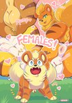 absurd_res anatomically_correct anatomically_correct_genitalia anatomically_correct_pussy animal_genitalia animal_pussy anus breasts butt canid canine canine_genitalia canine_pussy comic dialogue english_text female feral fur generation_1_pokemon genitals group growlithe gunther_(mating_season) hair heart_eyes heart_symbol hi_res lipsticking looking_at_viewer looking_back male mammal nikkibunn nintendo nipples nude one_eye_closed open_mouth penis penis_tip plump_labia pokemon pokemon_(species) presenting presenting_hindquarters presenting_pussy pussy reaction_image sheath tail tail_motion tailwag teats text wink