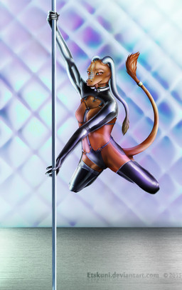 5_fingers anthro breasts dancing female fingers latex looking_at_viewer nipples non-mammal_breasts pole pole_dancing red_eyes solo spread_legs spreading tail tongue valpora etskuni mythology dragon mythological_creature mythological_scalie scalie absurd_res digital_media_(artwork) hi_res paint_tool_sai_(artwork)