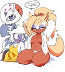 anthro big_breasts breasts clothed clothing duo female hair navel panties ponytail purple_eyes skimpy underwear quavernsfw idw_publishing sega sonic_the_hedgehog_(comics) sonic_the_hedgehog_(idw) sonic_the_hedgehog_(series) tangle_the_lemur whisper_the_wolf canid canine canis lemur mammal primate strepsirrhine wolf hi_res