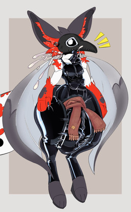 abdominal_bulge animal_genitalia animal_mask animal_penis anthro balls beak_mask bedding big_balls big_bulge big_penis black_legs blanket bodily_fluids bulge casual_sex clothing cum cum_in_gills cum_in_throat cum_inside equine_genitalia equine_penis eye_contact fin fish_tail flaccid flaccid_while_penetrated fur genital_fluids genitals gills hand_on_leg hand_on_thigh hooves huge_balls huge_penis hyper latex latex_clothing latex_skinsuit looking_at_another looking_at_viewer male male_penetrated mask non-euclidean_sex oral oral_penetration penetration penis penis_wrap portal_penis portal_sex red_body red_fur sex simple_background skinsuit solo spots surprised tail thick_thighs thinking_with_portals tight_clothing unfazed wrapped_around_penis mhc-perchub kyerry_(mhc-perchub) amur_carp aquatic canid canine carp cyprinid cypriniform fish hybrid koi mammal typical_carp colored hi_res line_art