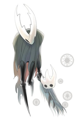 2_horns ambiguous_gender black_body black_eyes bodily_fluids cloak clothed clothing crying duo empty_eyes fingers horn looking_at_another tears du_dang hollow_knight_(franchise) team_cherry broken_vessel_(hollow_knight) hollow_knight_(character) arthropod spirit vessel_(species) 2019 sibling_(lore)