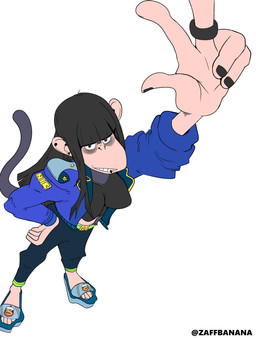 alternative_fashion clothing female footwear goth jewelry looking_at_viewer perspective sandals shoes solo zaffbanana beth_(redustheriotact) haplorhine humanoid mammal monkey primate absurd_res hi_res