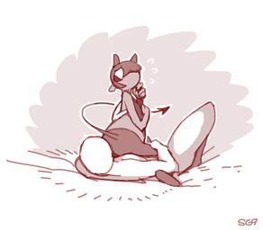 butt duo facesitting femboy horn male sitting sitting_on_another shyguy9 anon pith demon human imp mammal