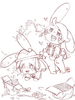 ahegao anthro anthro_on_anthro anthro_penetrated anthro_penetrating bell bell_collar big_ears blush bodily_fluids bow_ribbon christmas_present clothing collar doggystyle duo female from_behind_position gift hat headgear headwear heart_eyes heart_symbol holidays implied_transformation looking_pleasured magic magic_item male male/female male_on_top on_top penetration plap sex shaking standing standing_doggystyle standing_sex sweat tail tongue tongue_out transformation transformation_through_magic inkdoll christmas nintendo pokemon harmony_(pokemon) urbain_(pokemon) generation_3_pokemon lagomorph leporid mammal minun plusle pokemon_(species) rabbit rodent hi_res