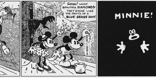 4_fingers anthro bloomers bottomwear candle clothed clothing duo female fingers fire flower footwear frilly frilly_bloomers frilly_bottomwear frilly_clothing gloves handwear hat headgear headwear high_heels leaning leaning_forward male match open_mouth pants plant question_mark shoes skirt standing text walt_disney_(artist) win_smith disney public_domain mickey_mouse minnie_mouse mammal mouse murid murine rodent 1930 20th_century absurd_res ancient_art black_and_white dated english_text hi_res monochrome signature