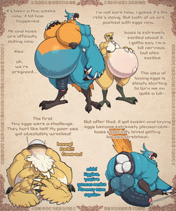 anal_oviposition anthro anus backsack balls beak belly big_belly big_muscles big_pecs big_penis biped bodily_fluids both_pregnant cum cumshot duo egg ejaculation foreskin genital_fluids genitals huge_belly huge_penis humanoid_genitalia humanoid_penis hyper hyper_belly hyper_prolapse male male/male multiple_pregnancies muscular nipples non-mammal_nipples oviposition pecs penis pregnant pregnant_anthro pregnant_male prolapse scrotum_flap text vein veiny_penis toby_art breath_of_the_wild nintendo the_legend_of_zelda kass_(tloz) link link_(rito_form) avian rito 5:6 english_text hi_res