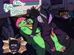 animal_genitalia animal_penis anthro areola bedroom big_areola black_body black_fur black_scalera blue_pupils blush branded canine_genitalia canine_penis clothing clothing_aside duo female fur genitals green_areola green_body green_scales hair interrobang knee_on_pussy legwear lgbt_pride male male/female nude overweight overweight_female pawpads penis pink_hair plushie pride_colors pupils purple_body purple_fur scales sex sex_toy sleep_bubble sleep_molestation sleep_sex sleep_talking sleeping sound_effects stitch_(sewing) text thigh_highs transgender_pride_colors underwear underwear_aside vibrator vowelless vowelless_sound_effect zzz hititecstasy acid_qt kellidile_(hititecstasy) alligator alligatorid avian bird border_collie canid canine canis collie columbid crocodilian domestic_dog herding_dog hybrid mammal pastoral_dog pigeon reptile scalie sheepdog absurd_res english_text hi_res trans_(lore) trans_woman_(lore)