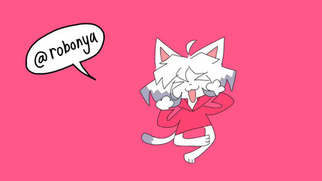 >_< ahoge ambiguous_gender anthro chibi eyes_closed fur gesture grey_hair hair hand_gesture kemono open_mouth pawpads paws pink_background simple_background solo thumbs_up tongue white_body white_fur white_hair robosylveon robo_(robosylveon) domestic_cat felid feline felis mammal 16:9 2025 animated digital_media_(artwork) no_sound short_playtime video widescreen