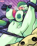 areola big_breasts blush breast_squish breasts duo female genitals green_areola green_nipples huge_breasts looking_pleasured male nipple_fetish nipple_pinch nipple_play nipples not_furry nude pinch pussy raised_leg restrained restrained_by_tentacles squish tentacles tmogumi nintendo pokemon gardevoir generation_3_pokemon generation_7_pokemon humanoid mimikyu pokemon_(species) 4:5 absurd_res hi_res