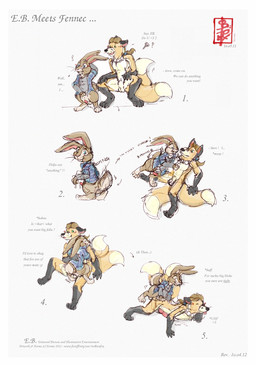 2_tails anal anal_orgasm anal_penetration animal_genitalia animal_penis anthro aroused aroused_by_another aroused_face aroused_male balls bodily_fluids border canine_genitalia canine_penis clothing cum cum_in_ass cum_inside dialogue dry_humping duo ejaculation erection feral flannel_shirt genital_fluids genitals grinding hair hands-free humping knot knotted_penis lagomorph_penis male male/male multi_tail orgasm orgasm_face penetration penis ponytail predator/prey prey_penetrating_predator sheath shirt size_difference size_play small_top_big_bottom t-shirt tail text topwear white_border fennec_(artist) hop_(movie) e.b. fennec_(character) canid canine fox lagomorph leporid mammal rabbit red_fox true_fox colored_sketch comic english_text hi_res sketch