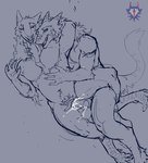 andromorph andromorph/male anthro biped bodily_fluids cum cum_in_pussy cum_inside duo genital_fluids intersex intersex/male male mastectomy_scar scar tail ruttingstrap sergal hi_res