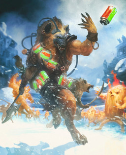 action_pose ambiguous_gender anthro armor axe barefoot brown_body brown_fur claws explosives feet fire fur grenade group holding_axe holding_melee_weapon holding_object holding_sword holding_weapon leather leather_armor male melee_weapon open_mouth outside pose snow snowing solo_focus sword temple throwing_grenade weapon xavier_ribeiro hex:_shards_of_fate elemental_creature fire_creature humanoid hyena mammal 2017 digital_media_(artwork) hi_res official_art