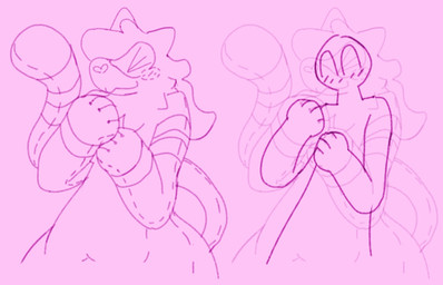 ambiguous_gender anthro blush duo endosoma eyes_closed female inside_body_cavity plushie safe_vore smile vore bigsteppies noodle_(aimkid) animate_inanimate human living_clothing living_costume living_fursuit living_plushie mammal hi_res monochrome