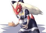 anthro belly big_belly egg female front_view labor pregnant pregnant_anthro pregnant_female push pushing solo darlondemonic nintendo pokemon blaziken generation_3_pokemon pokemon_(species) absurd_res hi_res