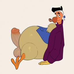 anthro balls feathers genitals glans half_naked happy looking_at_viewer male offering_sex penis sitting solo tail scottdeer alice_in_wonderland dodo_(alice_in_wonderland) avian bird columbid dodo recently_extinct_species 1:1 hi_res