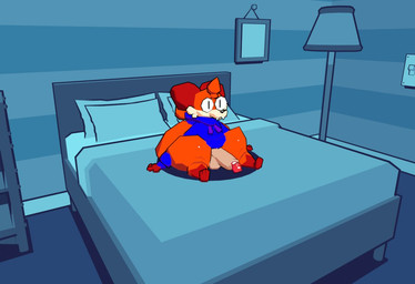 anthro balls bed bedroom big_butt big_penis black_eyes black_nose blue_clothing blue_hoodie blue_topwear bottomless brown_body brown_ears brown_fur butt clothed clothing fangs fur furniture furniture_lamp genitals hair hoodie inside male multicolored_body multicolored_fur on_bed orange_body orange_fur orange_hair orange_tail partially_clothed penis picture_frame pillow sharp_teeth sitting sitting_on_bed solo tail teeth thick_thighs three-quarter_view topwear white_body white_fur superiorfox soups_(superiorfox) canid canine canis fox mammal red_fox true_fox 2025 3d_(artwork) digital_media_(artwork)