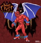 abs anklet bracelet fangs featureless_chest featureless_crotch fist humanoid_pointy_ears jewelry male membrane_(anatomy) membranous_wings muscular muscular_male nude pecs pointy_ears pose red_body rib_lines ribs smile solo standing teeth wings stevethedragon capcom demon's_crest gargoyle's_quest ghosts_'n_goblins firebrand demon gargoyle red_arremer 2009 colored dated detailed digital_drawing_(artwork) digital_media_(artwork) pinup shaded signature