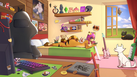 anthro bear_plushie crown feet female foot_fetish fur headgear heterochromia keyboard_instrument keytar monster_energy_can musical_instrument orange_body orange_fur paws plushie soles solo sticker super_crown doraimonuwu adventure_time amorous animal_crossing beastars beat_banger bunfan_games cars_(disney) cartoon_network combat_cat_studio cult_of_the_lamb deltarune disney dragon_ball electronic_arts epic_games european_mythology five_nights_at_freddy's fortnite glitch_productions greek_mythology hasbro hazbin_hotel hellaverse homestuck indigo_park jojo's_bizarre_adventure mario_bros massive_monster_(studio) maxis_(ea) ms_paint_adventures my_little_pony mythology nintendo one_piece pawfursuniverse peak_(videogame) pixar pokemon scottgames stardust_crusaders steven_universe studio_trigger sword_art_online tetris the_amazing_digital_circus the_legend_of_zelda the_lion_king the_sims tomodachi_life undertale undertale_(series) vtuber asriel_dreemurr becquerel carrot_(one_piece) cruz_ramirez elnina_(deltarune) gummigoo_(tadc) hermit_purple jax_(tadc) lex_(amorous) meow_skulls mr._cat queensmolder rambley_raccoon smolder_(pawfurs) cinderace domestic_cat felid feline felis generation_4_pokemon generation_8_pokemon luxray mammal pokemon_(species) procyonid raccoon stand_(jjba) 16:9 4k absurd_res hi_res widescreen