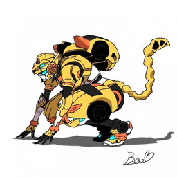 black_body blue_eyes crouching female glowing glowing_eyes hunched_over looking_away machine pseudo_hair side_view simple_background solo tail visor_eyes white_background white_body yellow_body unknown_artist metal_cardbot tachy_(metal_cardbot) cheetah felid feline humanoid mammal robot robot_humanoid 1:1 digital_drawing_(artwork) digital_media_(artwork) signature source_request