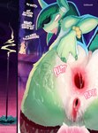 anthro anus bodily_fluids butt clothing cum cum_on_body cum_on_butt female gape_fart gaping gaping_anus genital_fluids genitals green_body green_hair hair incense incense_burner incense_smoke incense_stick legwear legwear_only mostly_nude presenting presenting_anus presenting_hindquarters presenting_pussy pussy solo spread_butt spreading stockings stockings_only sweat sweaty_butt text vaginal_fluids catcouch conditional_dnp annie_and_the_mirror_goat annie_hole canid canine fox mammal hi_res