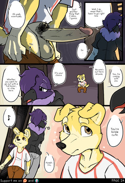 after_sex anthro balls beak big_penis biped black_beak black_clothing black_hoodie black_nose black_topwear blue_body blue_hair bottomwear breasts cheek_tuft clothed clothing countershade_face countershading dialogue dressing duo erection eyebrows facial_tuft female floppy_ears folded_ears genitals glans hair hair_over_eye hoodie humanoid_genitalia humanoid_penis inside janitor_closet larger_female looking_at_another male male/female medium_breasts multicolored_body neck_tuft non-mammal_breasts open_mouth pants penis pubes school shirt size_difference smaller_male speech_bubble standing still_erect tail text tongue topwear tuft two_tone_body white_body white_clothing white_countershading white_shirt white_topwear yellow_body canisfidelis clara_(canisfidelis) humphrey_(canisfidelis) avian bird canid canine canis corvid corvus_(genus) crow domestic_dog herding_dog mammal oscine passerine pastoral_dog welsh_corgi 2025 absurd_res comic english_text hi_res