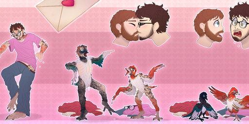 animal_genitalia barefoot beak beard black_beak black_body black_feathers blood blue_bottomwear blue_clothing blue_pants bodily_fluids bottomwear brown_beard brown_body brown_facial_hair brown_feathers brown_hair brown_mustache cloaca clothing duo duo_transformation eyewear facial_hair feathers feet feral genitals glasses green_body green_eyes green_feathers hair heart_symbol holidays human_to_feral kissing letter male male/male markings mustache open_mouth pants pink_clothing pink_shirt pink_topwear red_body red_clothing red_feathers red_shirt red_topwear shirt shocked shrinking size_transformation species_transformation spots spotted_body spotted_feathers talons tan_beak tan_body tan_feathers tan_skin teeth three_frame_image toes topwear transformation transformation_sequence valentine's_day_card white_body white_bottomwear white_clothing white_feathers white_pants lightry valentine's_day avian bird corvid human magpie_(corvid) mammal oscine passerine picid woodpecker hi_res sequence