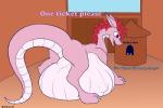 belly big_belly bloated feral hair male mane nude quadruped simple_background solo standing tail text vore rubiont-47 hasbro my_little_pony mythology fan_character fidget_tail dracony dragon dragon_pony equid equine horse hybrid mammal mythological_creature mythological_scalie pony reptile scalie 3:2 digital_media_(artwork) english_text hi_res