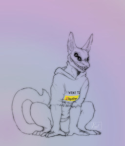 claws clothing curled_tail feral finger_claws hoodie long_ears male multi_eye sitting skeletal solo tail toe_claws toothy_grin topwear unusual_eyes geno28 mob_entertainment poppy_playtime smiling_critters kurt_the_thunderfloof alien ambiguous_species critters_(poppy_playtime) hi_res