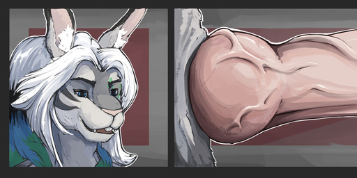 anthro big_penis foreskin genitals huge_penis humanoid_genitalia humanoid_penis hybrid_genitalia hybrid_penis hyper hyper_genitalia hyper_penis knot knotted_humanoid_penis knotted_penis male penis solo vein veiny_knot veiny_penis drip_(artist) ixikel hare lagomorph leporid mammal absurd_res hi_res long_image wide_image nonbinary_(lore)