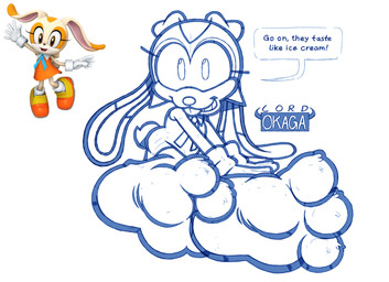3_toes anthro buckteeth clothing dialogue dress feet female floppy_ears foot_fetish foot_focus gloves hands_on_ground handwear inviting inviting_viewer long_ears lying on_side paws solo speech_bubble tail talking_to_viewer teasing_with_feet teeth text toes young young_anthro young_female lord-okaga sega sonic_the_hedgehog_(series) cream_the_rabbit lagomorph leporid mammal rabbit absurd_res hi_res monochrome reference_image watermark