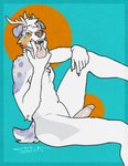 5_fingers anthro antlers arm_tuft athletic athletic_anthro athletic_male bedroom_eyes elbow_tuft erection fingers floppy_ears foreskin genitals glistening glistening_genitalia glistening_penis glistening_tongue head_tuft horn humanoid_genitalia humanoid_penis male narrowed_eyes nub_tail offering_to_viewer open_mouth open_smile oral_invitation penis presenting presenting_penis presenting_tongue raised_leg retracted_foreskin seductive shoulder_tuft sitting smile solo teeth teeth_showing tongue tongue_out tuft statiik_(artist) canid canine canis deer domestic_dog hybrid mammal hi_res