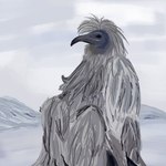 ambiguous_gender beak black_eyes feathers mountain outside sitting snow solo white_body white_feathers swxtrq avian cryptid erosion_bird humanoid cloudy_(disambiguation) 1:1 hi_res signature