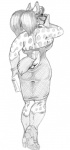 back big_butt bracelet breasts butt butt_cleavage dress ear_piercing female greyscale hair heels hyena jenna_kutu jewelry lips long_hair looking_at_viewer looking_back monochrome necklace piercing pigtails side_boob solo spots spotted_hyena wide_hips wolfkidd
Rating: Safe
Score: 4
User: slydevious
Date: September 26, 2012