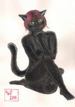 anthro female nude purrzac solo n2o domestic_cat felid feline felis mammal hi_res