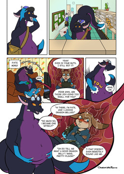 endo female text vore cheesecakebunno mythology annika_(pippuri) fatescanner dragon hare lagomorph leporid mammal mythological_creature mythological_scalie rabbit scalie absurd_res comic digital_media_(artwork) english_text hi_res
