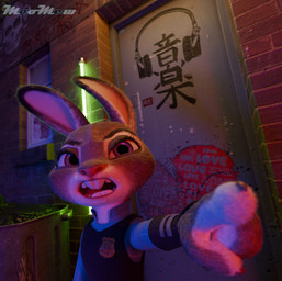 4_fingers angry anthro badge bag brick brick_wall buckteeth building clothing depth_of_field door female fingers flat_chested frown fur gesture glaring_at_viewer graffiti grey_body grey_fur hand_gesture neon_lights outside pink_nose pointing pointing_at_viewer police police_badge police_lights police_officer police_uniform purple_eyes scowl slim slim_anthro slim_female solo teeth trash_bag trash_can uniform urban wall_(structure) window moomew splatypi_(modeler) disney zootopia judy_hopps lagomorph leporid mammal rabbit 2026 3d_(artwork) blender_(artwork) blender_cycles_(artwork) digital_media_(artwork) hi_res signature