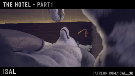 anthro anthro_on_anthro anthro_penetrated anthro_penetrating balls bed bedroom butt city duo ejaculation first_person_view fur furniture genitals grey_body grey_fur handjob hotel humanoid_genitalia inside looking_pleasured male male/male masturbation multicolored_body multicolored_fur night nude penetration penile penis sex sound_effects spots isal canid canine canis felid jaguar leopard mammal pantherine wolf animated hi_res promotional_material short_playtime sound video widescreen