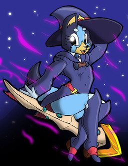 anthro clothing cosplay costume female solo theburningdonut bluey_(series) little_witch_academia studio_trigger bluey_heeler australian_cattle_dog canid canine canis cattledog domestic_dog herding_dog mammal pastoral_dog